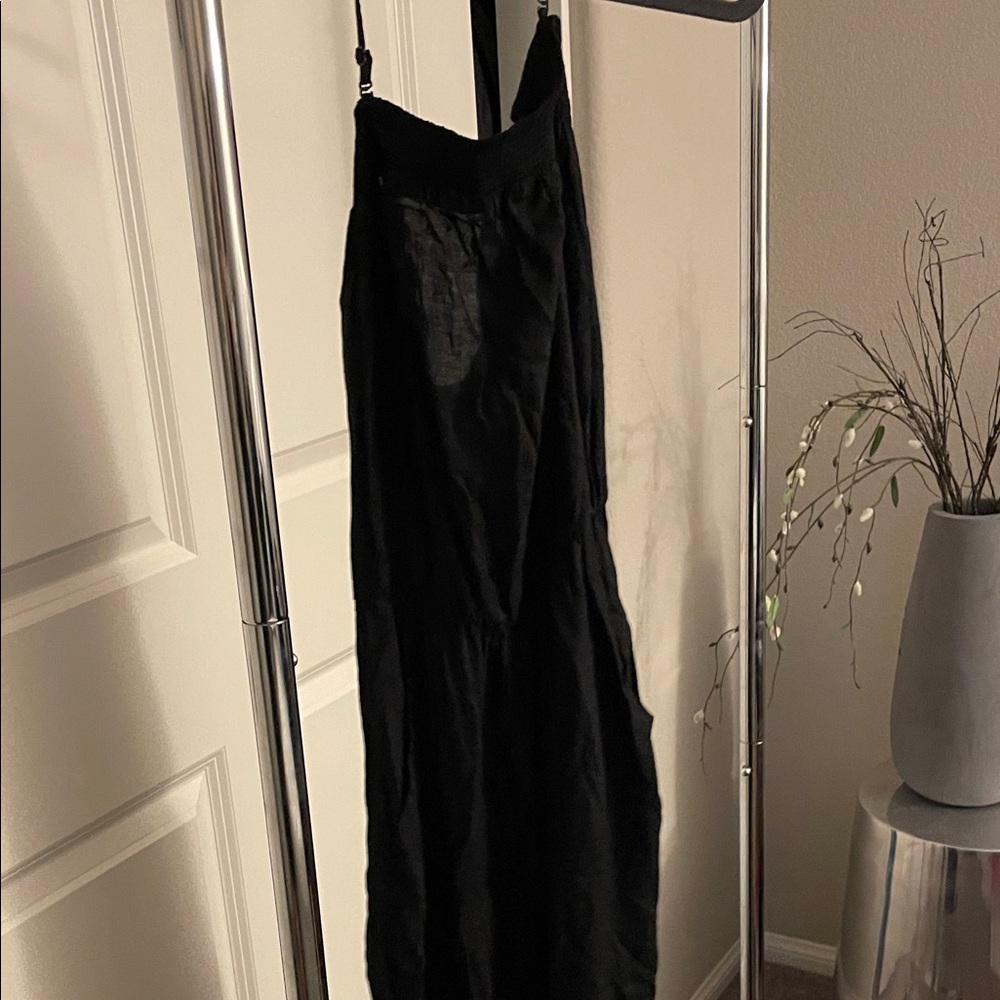 Black halter romper